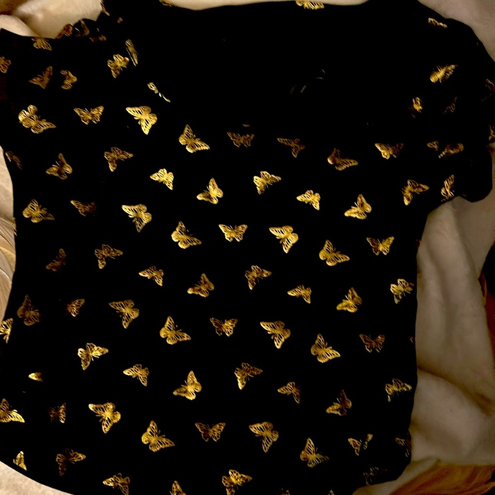 women's butterfly top size large New